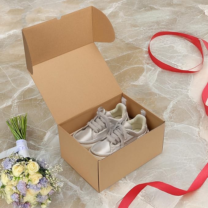 HORLIMER 12x9x6 inches Shipping Boxes Set of 15, Brown Corrugated Cardboard Box for Mailing, Packaging, Small Business