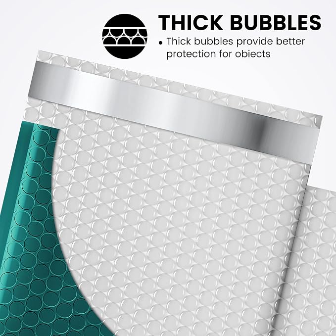Fuxury 300 Pack Forest Green Bubble Mailers 6x10 Bubble Shipping Envelopes | #0 Small Thick Bubble Padded Mailer Strong Adhesion Padded Envelopes for Mailing Jewelry,Makeup