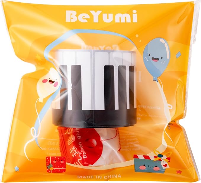 BeYumi Piano Keyboard Border Trim - 65ft Back to School Music Piano Keyboard Straight Rolled Border Trim Black White Music Keys Bulletin Board Borders School Classroom Office Chalkboard Party Decor