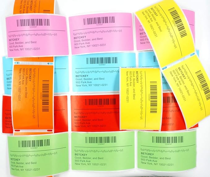 BETCKEY - Continuous Labels Replacement for Brother DK-2223 (1.9 in x 100 ft), Compatible with Brother QL Label Printers [1 Rolls/Continuous Labels, Orange]