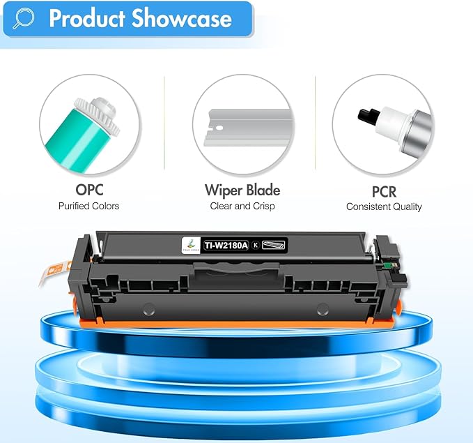 218A Toner Cartridges 4 Pack 218 3201dw 3301fdw 3301 Compatible Replacement for HP 218A 218X Color LaserJet Pro 3301sdw 3201dw MFP 3301cdw Printer Ink Set with Chip High Yield W2180A (B/C/Y/M)