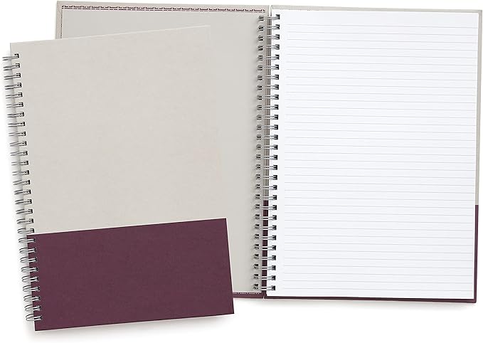 TRU RED Medium Hardcover Ruled Notebook, Gray/Purple