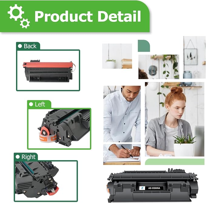 05A CE505A Toner Cartridge Black for HP P2035 P2055dn P2030 Printer 4 Pack | Compatible for HP LaserJet P2035 P2035N P2055DN 2055DN 2035N P2050 P2030 P2055D P2055X 2055D 2055X Printer Ink