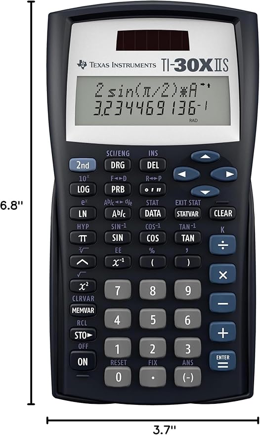 Texas Instruments TI-30XIIS Scientific Calculator - Bulk Packaging