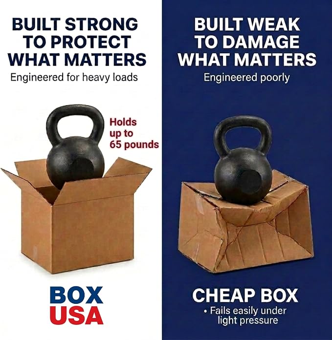BOX USA Shipping Boxes Medium 12"L x 9"W x 4"H 25-Pack - Corrugated Cardboard Box for Moving, Mailing, Packing, Packaging and Storage