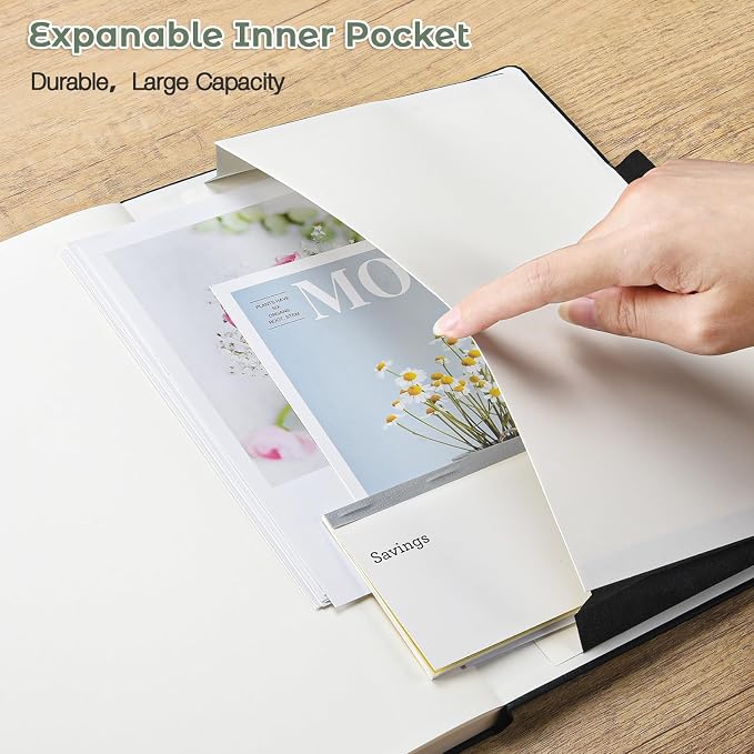 College Ruled Notebook, Large A4 Hardcover Leather Journal for Women Men | 3 Pack Lined Journal Notebook for Work School, No Bleed Thick Paper, Lay Flat, 8.5" x 11", Professional Business Notebook