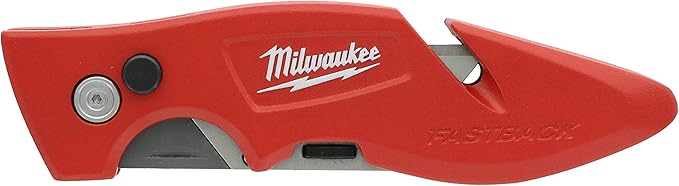 Milwaukee 48-22-1901F Fastback Utility Knife with Wire Stripping Compartment, and Gut Hook (2 Pack of 48-22-1901)