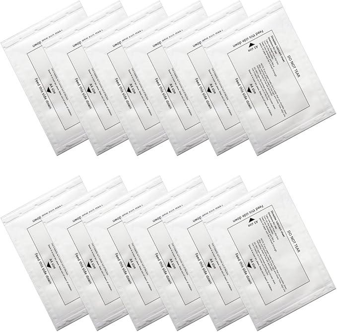 24 Pack Paper Shredder Lubricant Sheets, Paper Shredder Sharpening & Lubricating Sheets