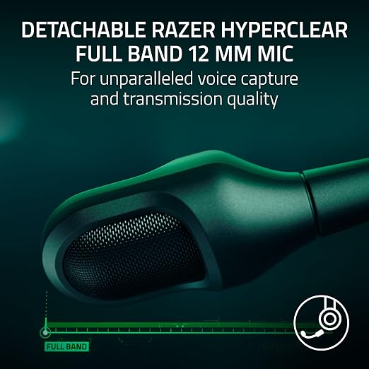 Razer BlackShark V3 Pro Wireless ANC Gaming Headset for PC: Full Band Mic - 50mm Drivers - 2.4 GHz, Bluetooth, USB, 3.5mm - Works with Mac, PS5, Nintendo Switch, Smartphone - 70 Hr Battery - White