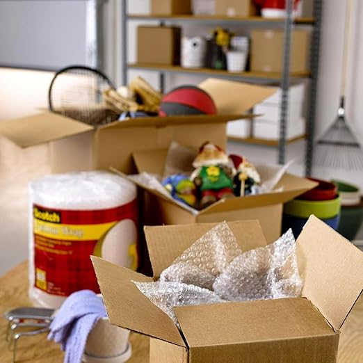Scotch Long Lasting Storage Packing Tape with Dispenser, 1.88 in x 22.2 yd Roll, Clear – UV Resistant Adhesive for Moving, Shipping and Long-Term Storage (6 Rolls)