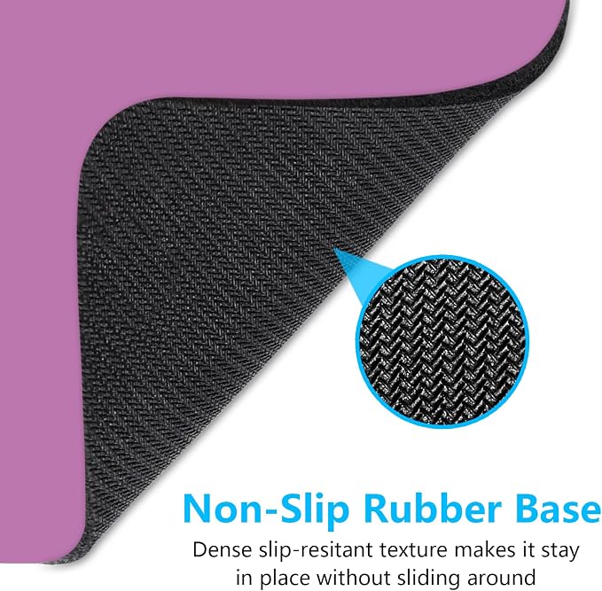 Dapesuom Small Mouse Pad, 6 x 8 Inch Thick Rubber Premium-Textured Non-Slip Portable & Washable Mini Mouse Mat for Women Men Wireless Laptops Keyboard Tray Gaming Work Computer Travel, Radiant Orchid