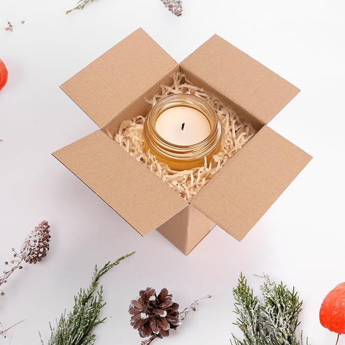 Schliersee 5x5x5 Shipping Boxes Set of 50, Brown Kraft Corrugated Cardboard Square Business Boxes Mailers for Packaging, Moving