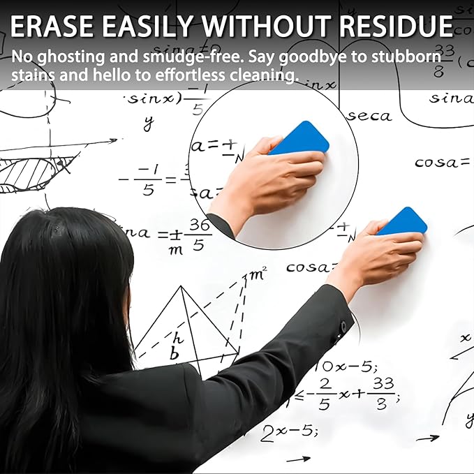 Dry Erase Markers Bulk, Fine Tip, 75 Pack Black Whit Board Dry Erase Markers, Low-odor, School Home & Office Suppllies