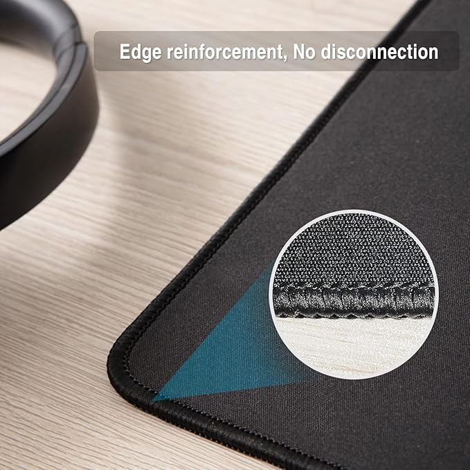 Zhithink 17 Pcs Computer Mouse Pad, Non-Slip Rubber Base and Textured Stitched Edge Mousepads,Mouse Pad Pack for Office and Home,10.2x8.2 Inches,3 mm Thickness
