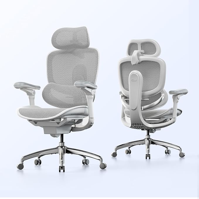 SIHOO Doro C300 Pro V2 Ergonomic Office Chair, Full-Body Adaptive Support | 8D Armrests & Breathable Mesh, Comfy High Back Computer Desk Chair for Long Hours, 135° Recline, Black