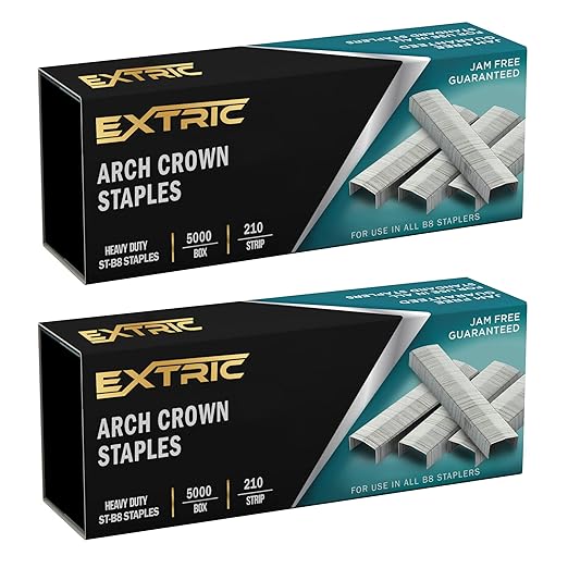 B8 Staples 1/4 inch Heavy Duty Staples for Standard B8 Stapler, 2 Pack Staple, 10,000 Pack