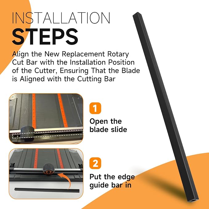 95827097 Rotary Cut Bar Replacement for Fiskars 12 Inch Desktop 45mm Rotary Trimmers, Rotary Paper Cutter Bar Fit for Offices, Printing Shops and Libraries