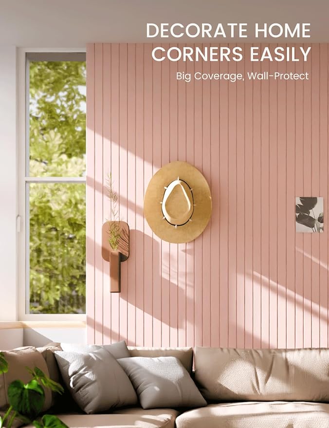 Fluxynara 48" x 36" Large Felt Bulletin Board, Pink | 12 Pack Cork Board Alternative with 60 Safe Adhesive Tabs, Pin Boards for Wall Decor, Home, Office, Classroom,Dorm