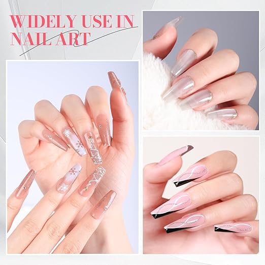 Solid Glue Gel for False Nail Tips, 30ml Gel Glue for Fake Nails Press On Nails, Nail Lamp Curing Needed, 30+Days Long Lasting