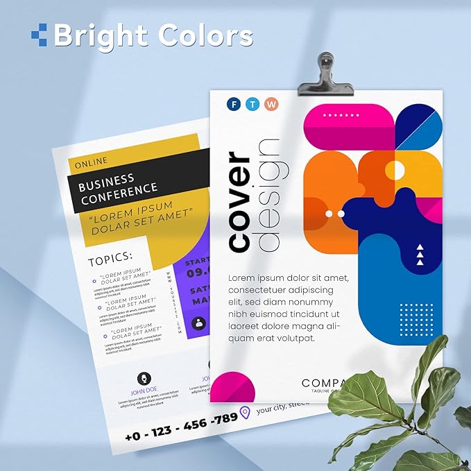 62XL Ink Cartridges Black and Color Compatible for HP 62XL Ink Cartridge Combo Pack for HP Ink 62 Fit for Envy 7640 5660 7645 5540 5640 OfficeJet 5746 5740 5745 5741 8040 250 200 Printer