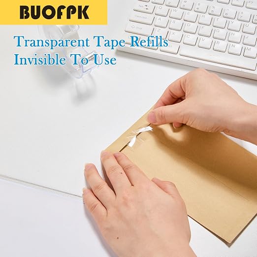 6 Rolls Clear Tape, Transparent Tape Refills for Dispenser | 1 Inch Core,3/4 x 1000 Inches per roll,Strong Adhesive for Gift Wrapping, Office, School, Home, Desk Supplies & Crafts