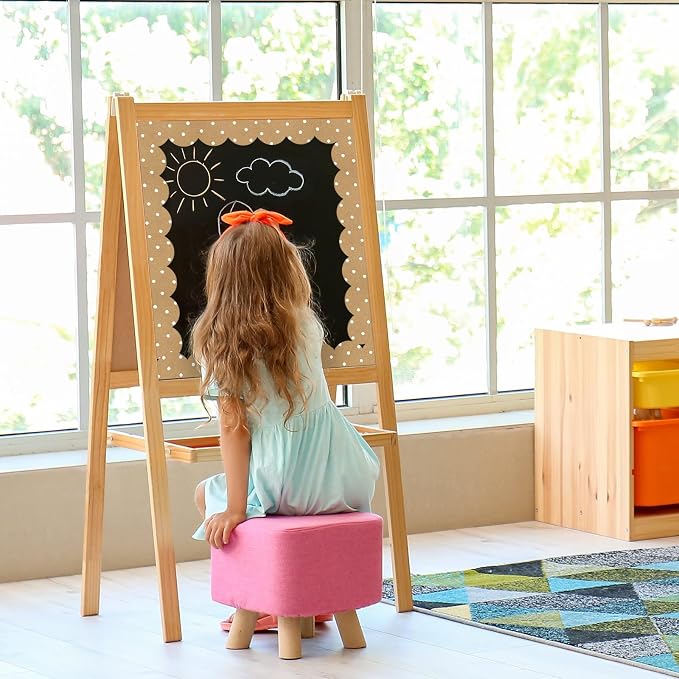 Zonon 65.6 Feet Kraft Dots Bulletin Board Border Farmhouse Scalloped Brown White Dot Border for Bulletin Board Trim Roll Classroom Decorations for Back to School Classroom Chalkboard Office Wall Decor