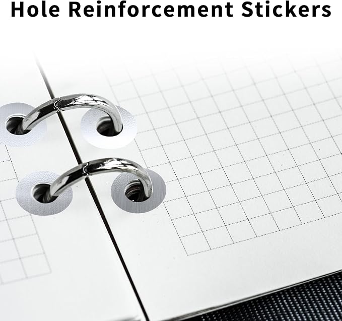 Hole Reinforcement Stickers Labels,Silver,Pack of 1440