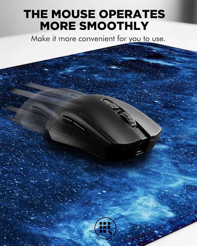 Mouse Pad, Desk Mat, 31.5x11.8in Large Mousepad, Night Sky | Desk Pad with Stitched Edge & Rubber Non-Slip Bottom, Gaming Mouse Pad, Extended Mousepad for Home, Office