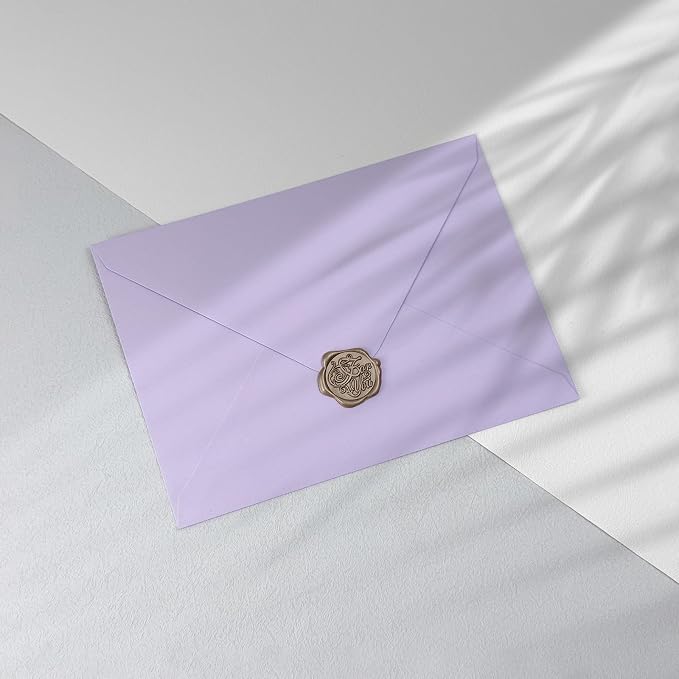 50 PCS Purple Colorful A4 Envelopes,4x6 Envelopes for Invitations | 4x6 Envelopes for Greeting Cards, Great for Invitations, Wedding Invitation, Birthday, Baby Shower, Graduation
