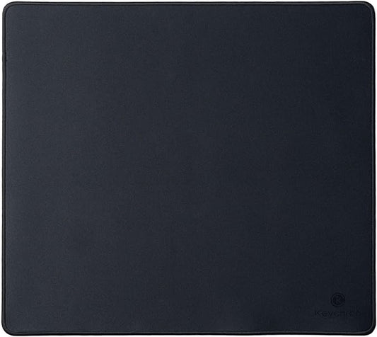 Keychron Large Gaming Mouse Pad 450 × 400 mm, Ample Space for Mouse Movement, Smooth Micro-Weave Surface for Optical Mice, Non-Slip Rubber Base, Stitched Edges - Black
