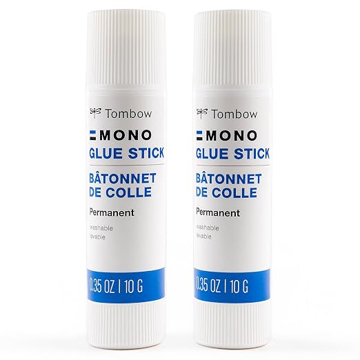 Tombow Mono Glue Stick, Medium, 2-Pack