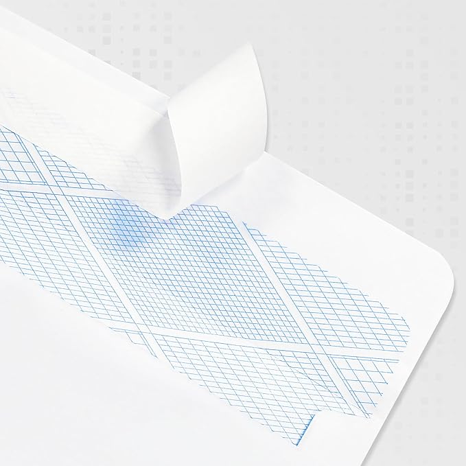 Yeplan 500PCS #10 Envelopes Letter Size Self Seal Business Envelopes No Window Security Mailing Envelopes Size 4-1/8 x 9-1/2 Inch - White 24LB Paper