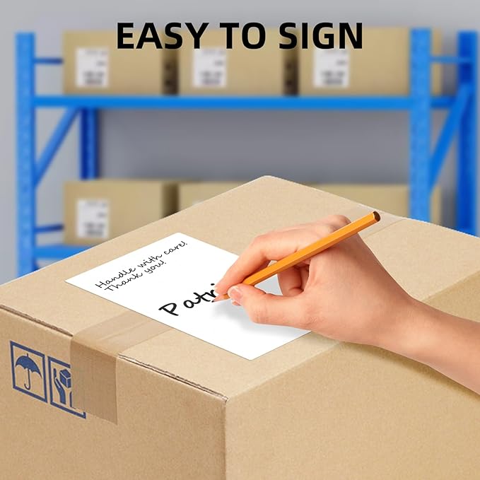 ORGSTA 4x6 Thermal Direct Shipping Label (Pack of 500 Per Fanfold Labels) - Commercial Grade