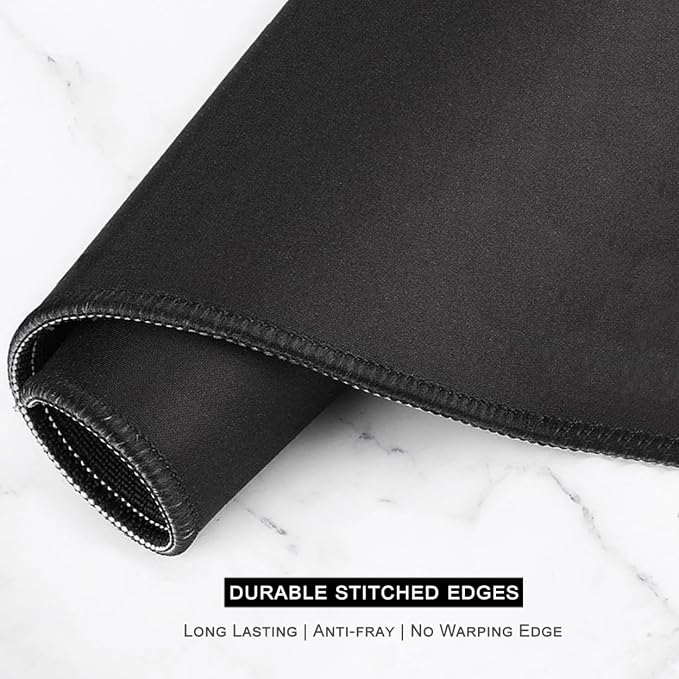 Auhoahsil Desk Mouse Pad, Oversized Forest Desk Mat 35.4 x 15.7 Inch, Extended Long Gaming Mousepad Non-Slip Rubber Base Stitched Edges XXL Ultra Large Thin Full Desk Pad for PC Laptop Gaming Work