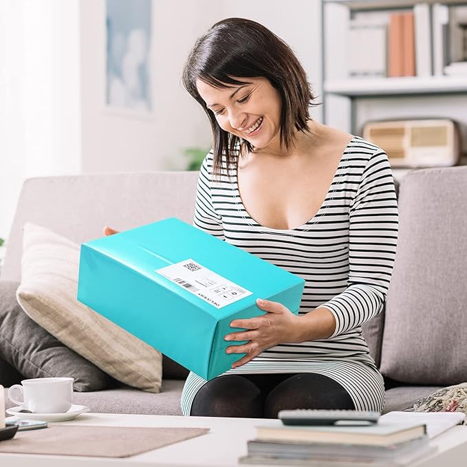 UCGOU 11.5x26 Long Poly Mailers Teal Shipping Bags Self-Sealing Waterproof and Tear-Proof Shipping Envelope for Small Business Unique Items 50 Pack
