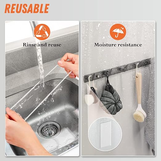 2 Pack Extra Large 1.18 in x 160 in Double Sided Tape Heavy Duty Removable | Clear & Tough Nano Tape, Multipurpose Mounting Tape Picture Hanging Strips Adhesive for Poster Carpet