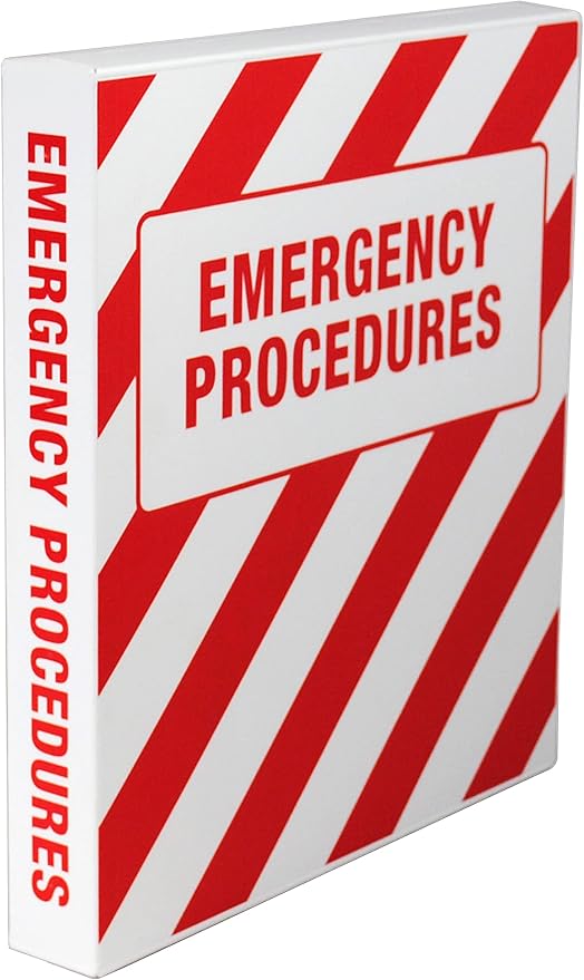 UniKeep Emergency Procedures Binder - 1.5 Inch Spine - with Metal D-Rings