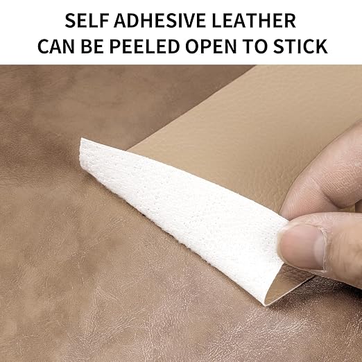 Leather Repair Patch Tape, Gloss Black 3 x 61 Inches Self Adhesive Leather Repair Kit for Furniture, Car Seat,Vinyl Leather Repair Kit for Office Chairs, Couch, Sofa, Luggage
