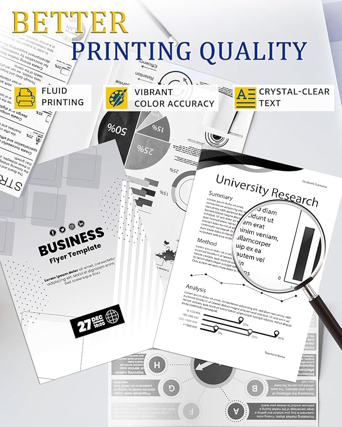 49A 53A Compatible 1320 Toner Cartridge Replacement for HP 49A Q5949A 53A Q7553A Work with HP LaserJet 1320n 3390 1160 1320tn 1320nw 3392 P2015 P2015dn M2727nf Laser Printer (Black, 4-Pack)