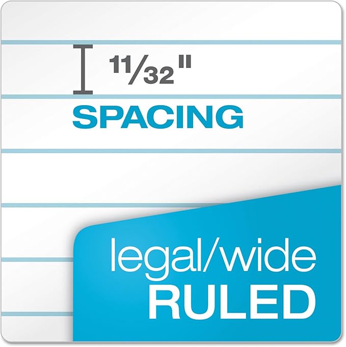 Tops 7573 Perforated Everyday Writing Legal Pad, 8.5 x 14 Inch, White, 12 Count (Pack of 1)