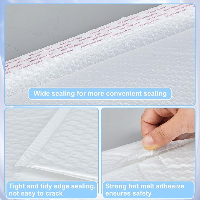 Ireer 5 Pack 20 X 24'' Large Bubble Mailers Padded Envelopes Self Seal | Poly Cushioned Protection, Waterproof Exterior, For Business Shipping Gifts Packaging, Secure Adhesive, Durable Mailing Bags
