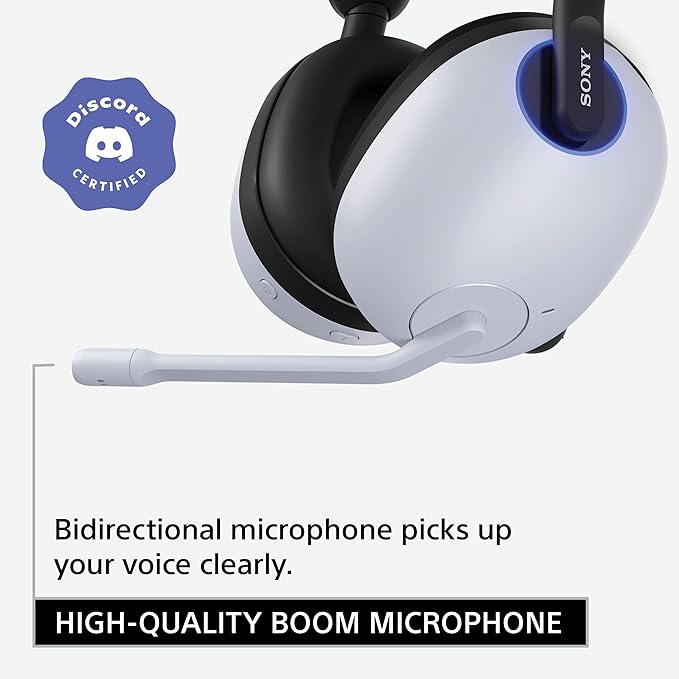 Sony INZONE H9 Gaming Headset, Wireless Noise Canceling Bluetooth Headset with Microphone, 360 Spatial Sound, for PC and PS5 (WH-G900N), Black