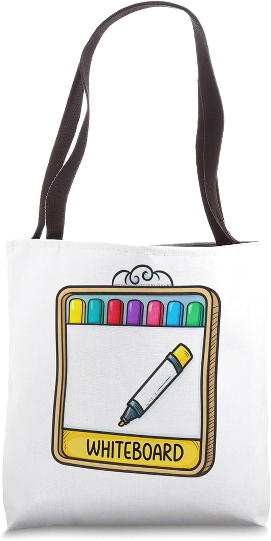 Colorful Whiteboard Marker Set Graphic Tote Bag
