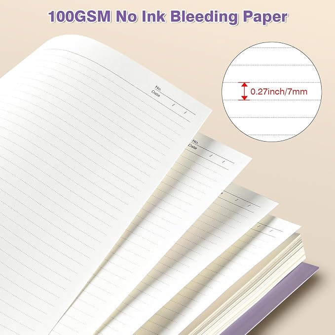 Spiral Notebook 8.5" x 11", 5 Subject Notebooks College Ruled with Dividers | 300 Pages 100GSM Thick Spiral Writing Journal for Women & Men, Large A4 Lined Journal Notebooks for Work, School Supplies