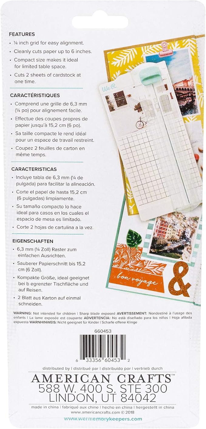 We R Memory Keepers Journal Mini Trimmer-7.25"X3.25"