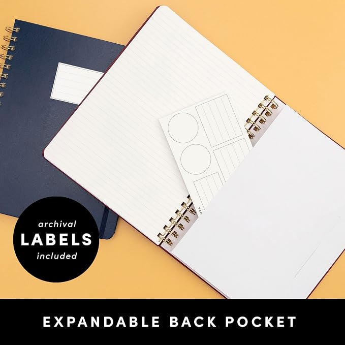 PAPERAGE Lined Spiral Journal Notebook, (Olive Green), 160 Pages, Large B5 Hardcover Journal for Women & Men, 10 in x 8.15 in - 100 GSM, Thick Paper, Spiral Notebook for Work, School & Journaling