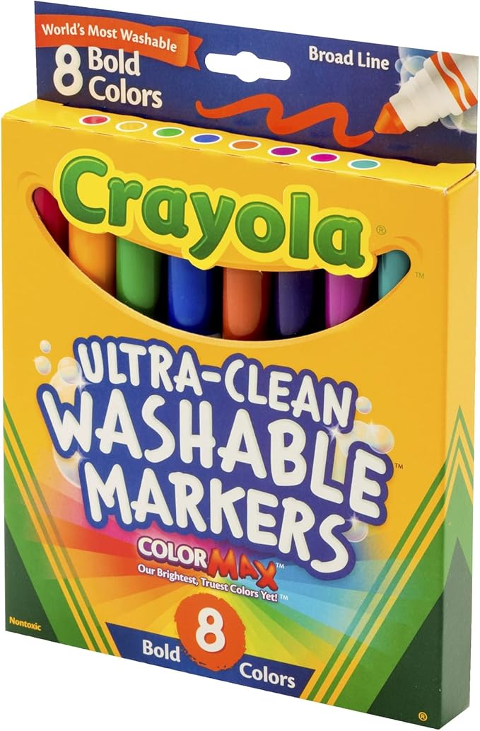 Crayola 8 Ct Bold Broad-Line Washable Markers