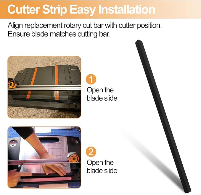 95827097 Rotary Cut Bar for Fiskars 12" 45mm Desktop Cutting Board Paper Rotary Cutter, Cut Bar for Offices, Printing Shops, Libraries, 1-Pcs