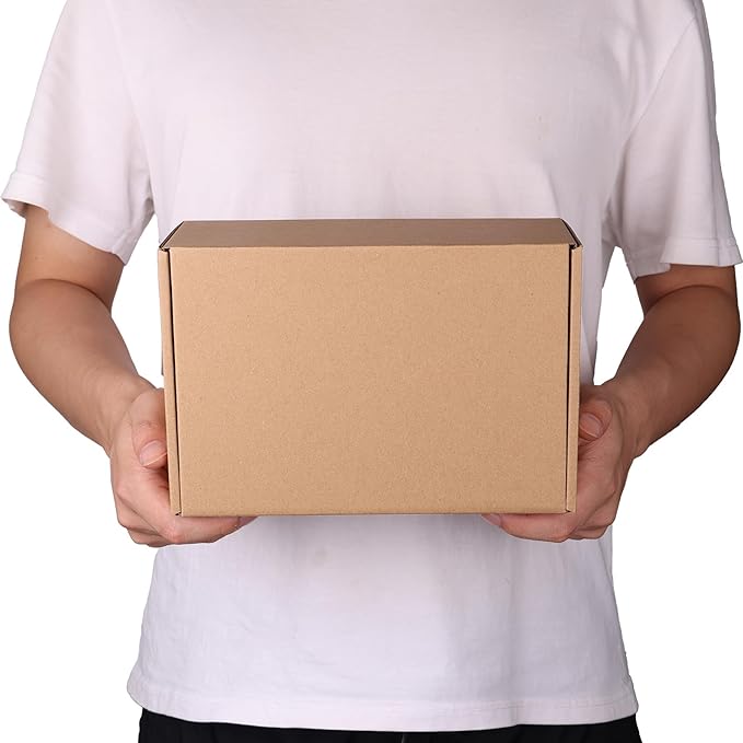 9x6x4 Shipping Boxes Set of 6, Small Cardboard Boxes for Packaging, Brown Mailing Boxes for Small Business