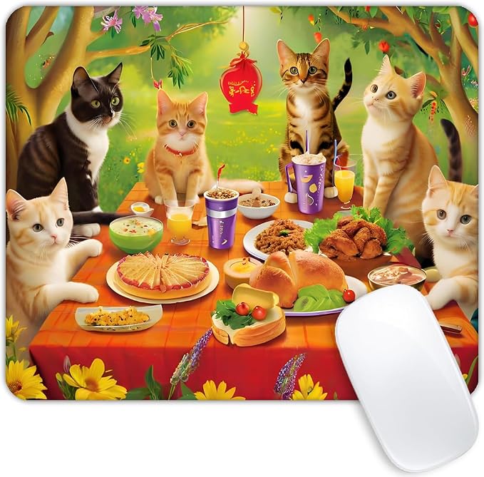 Kitten Party Mouse pad Customized Mousepad Non-Slip Rubber Base Mouse Pads for Computers Laptop Office Desk Accessories Mouse pad